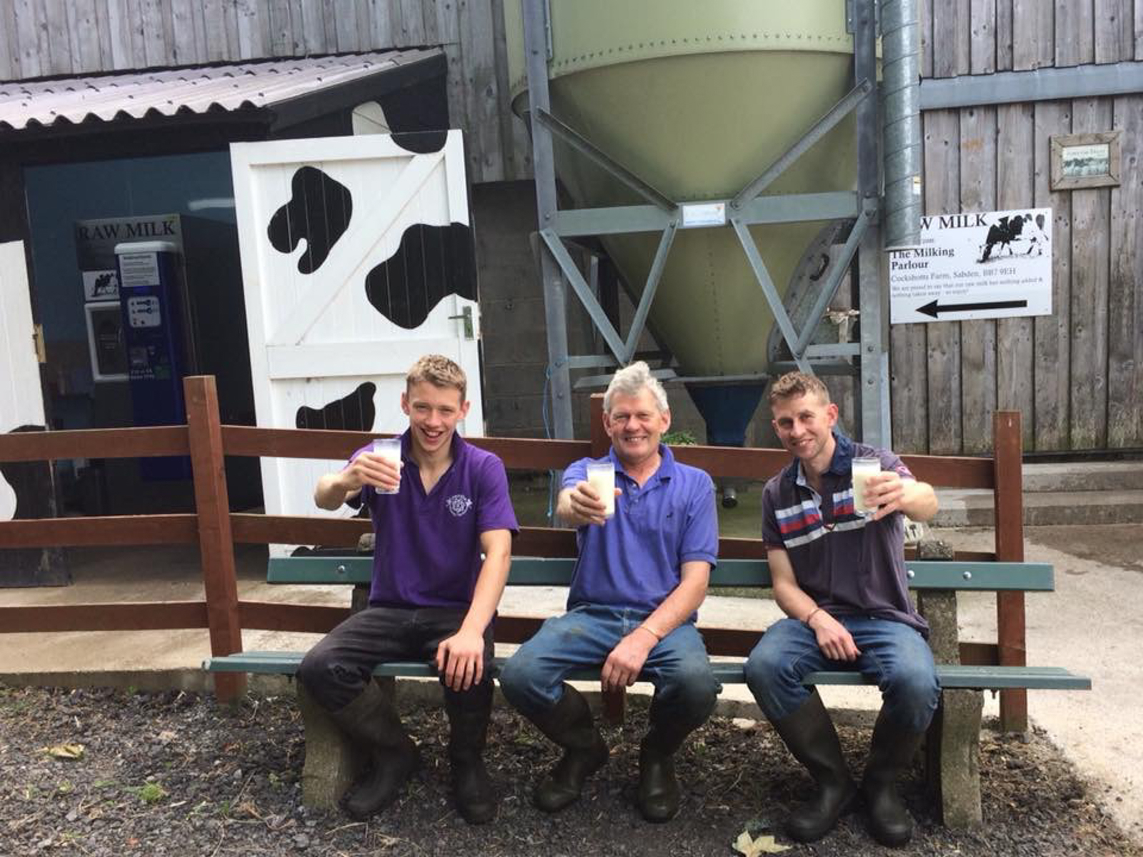 Alan, Bobbie and Edward Gill produce Raw Milk